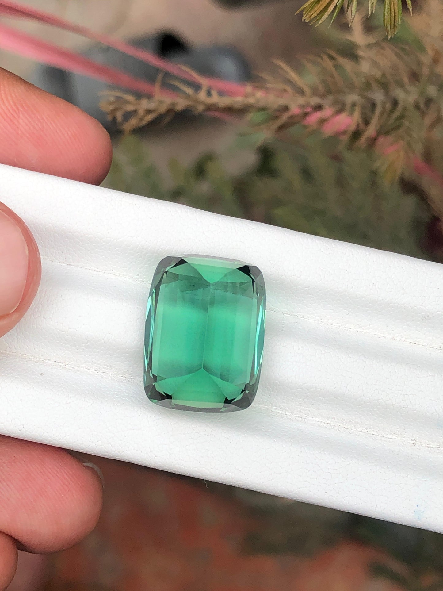 28.42 Carat Bluish-Green Tourmaline