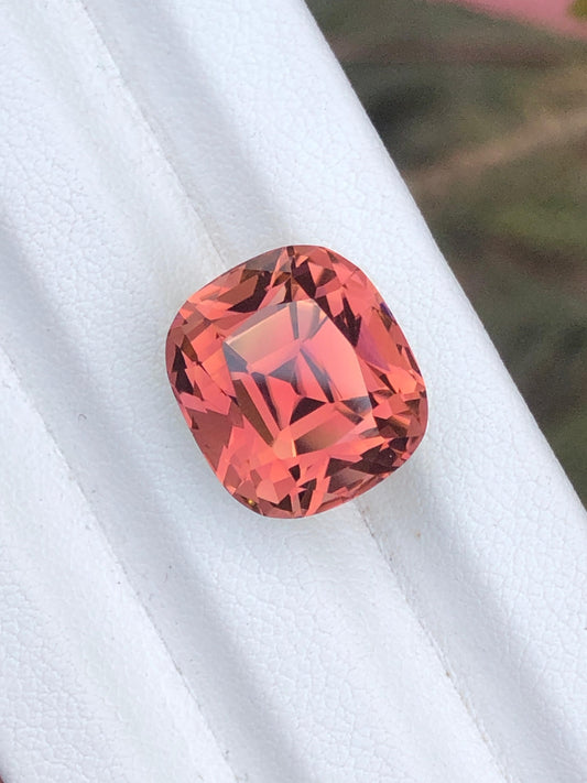 12.44 Carat Peach Tourmaline