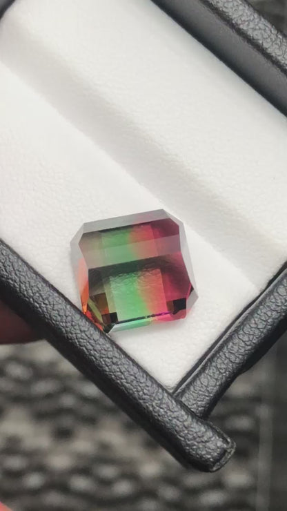 12.57 Carat Tri-Colour Tourmaline