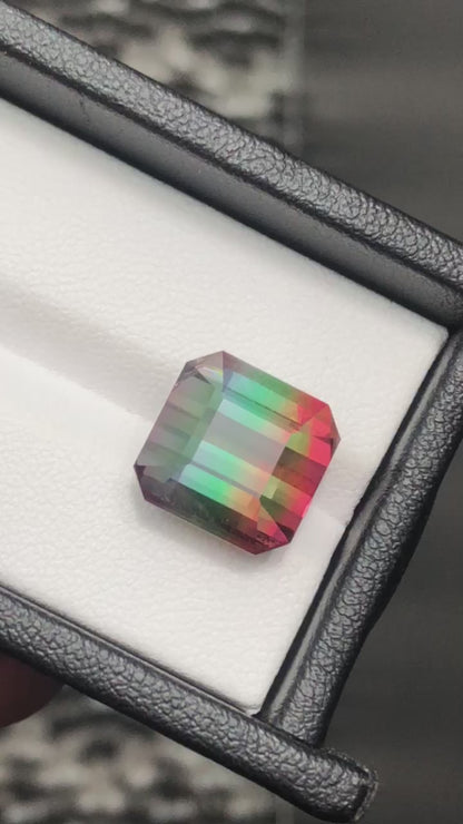 12.57 Carat Tri-Colour Tourmaline